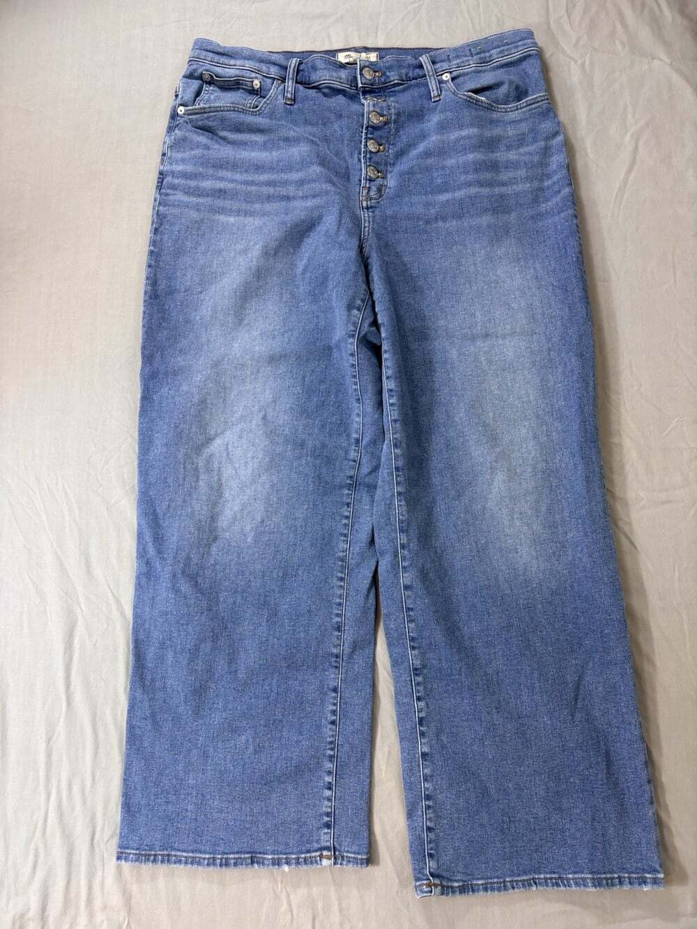 Madewell | Women’s 33 | Blue Perfect Vintage Wide Leg Jeans | Button Fly
